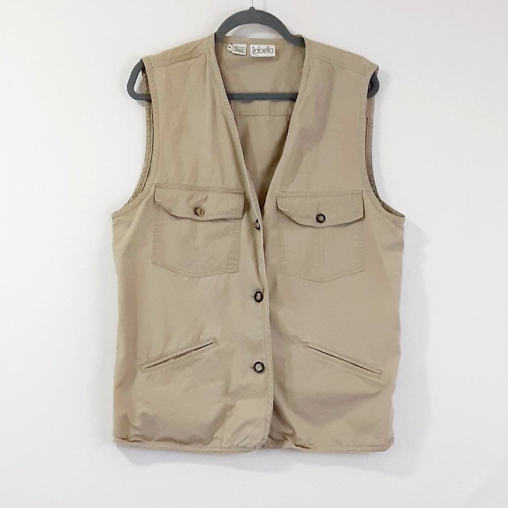 Women's Rafaella Vest Size M Front Pockets